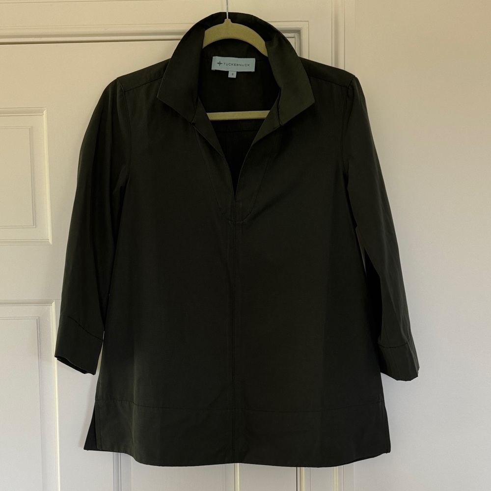 Tuckernuck Olive Green Tunic Top